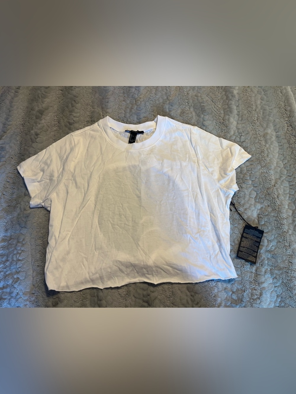 White Crewneck Tee with open back